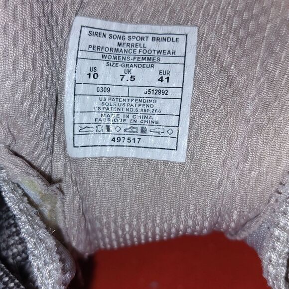 Merrell Womens J512992 Siren Song Sport Brindle  Sz 10 - Picture 6 of 7